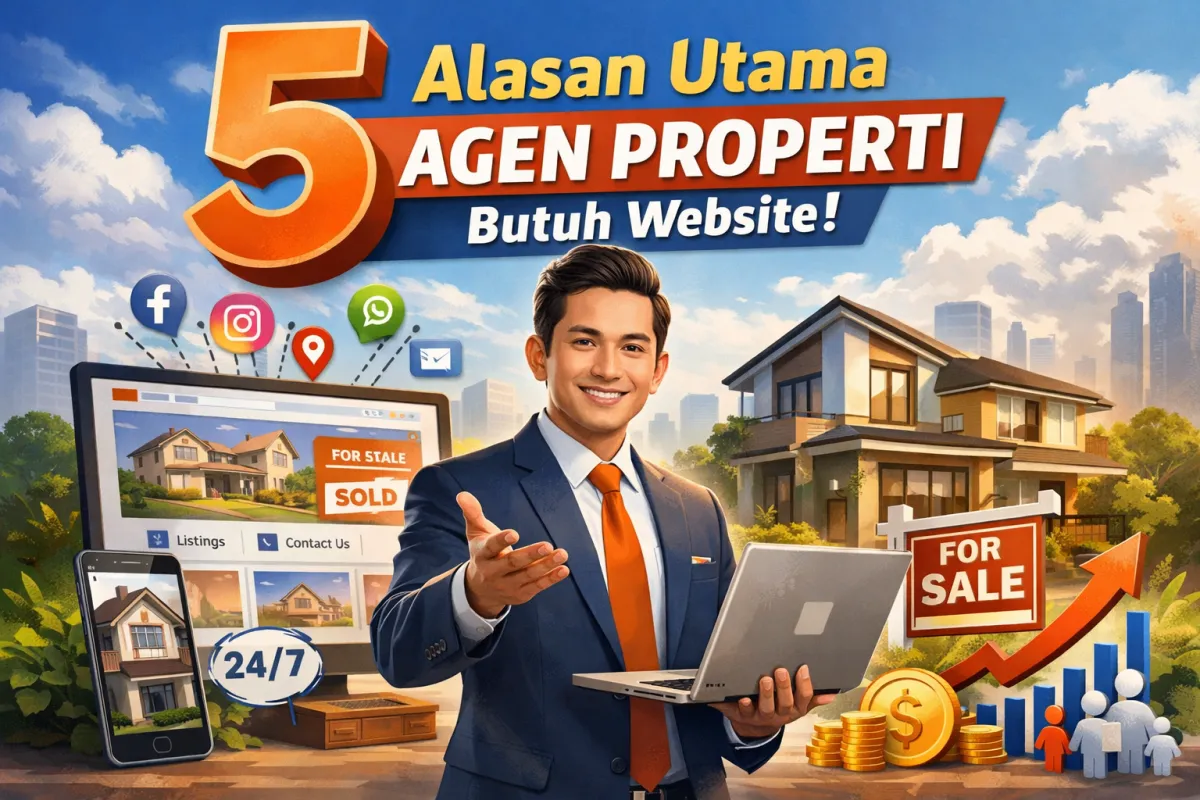 5 Alasan Utama Agen Properti Butuh Website !